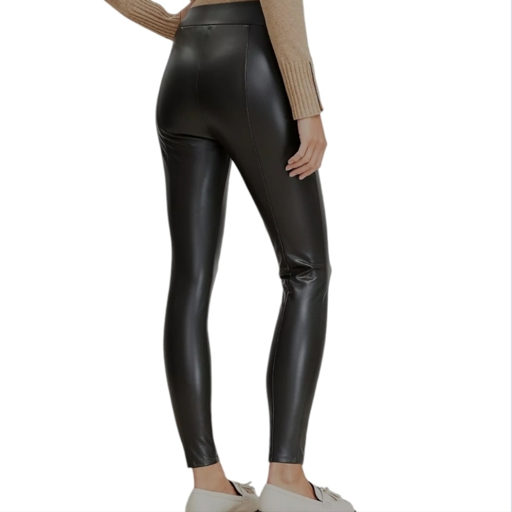 Loft Faux Leather leggings size M - Picture 2 of 11